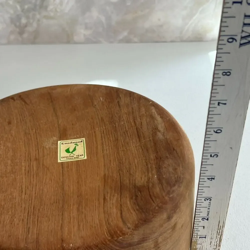 Goodwood Genuine Teak Wood Salad Bowl 9.5